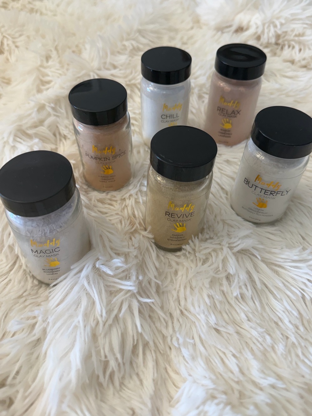 Muddy Clay Masks Lot of 6